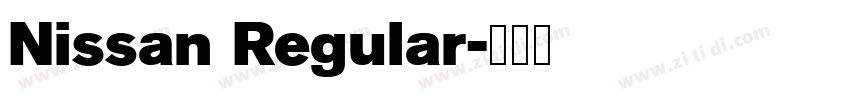 Nissan Regular字体转换